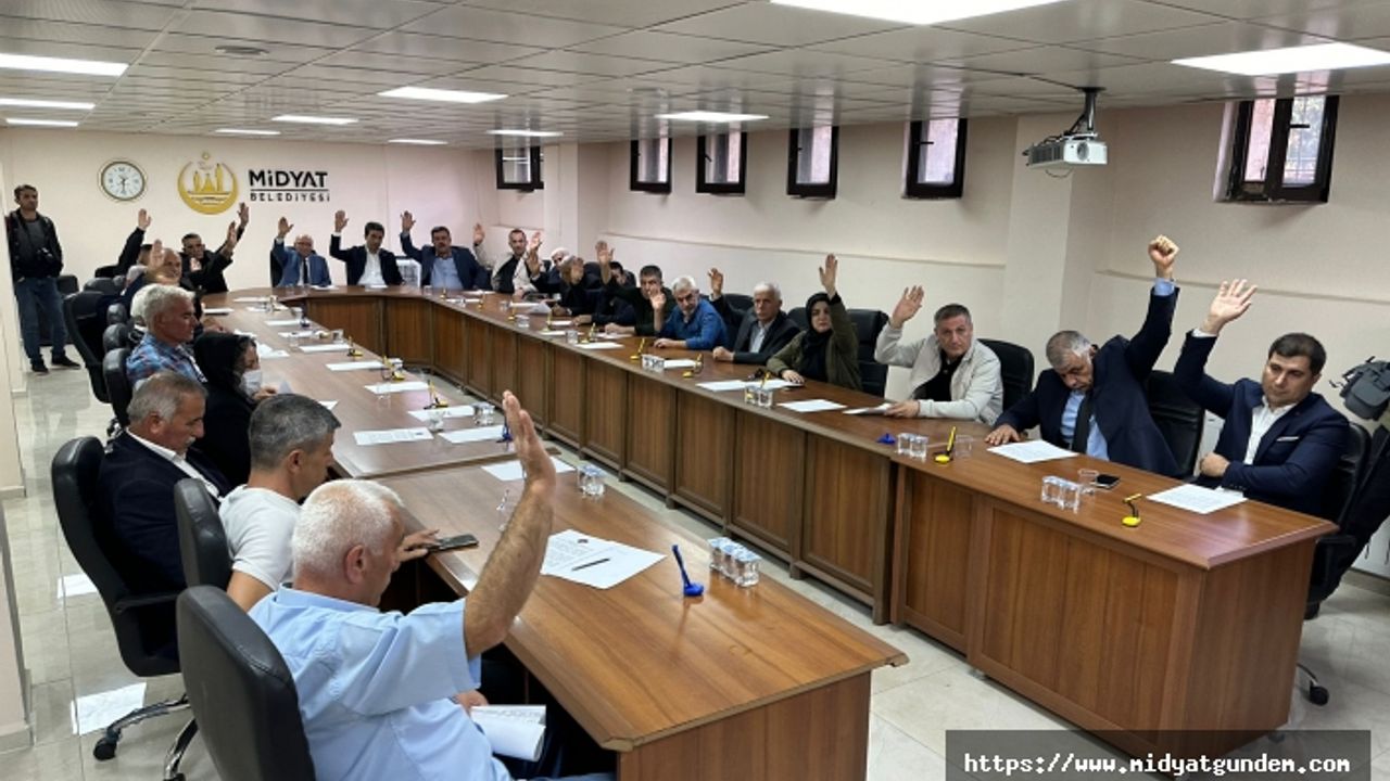 Midyat Belediye Meclisinden, “Filistin’e Destek, İsrail’e Tepki” 