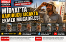 Midyat'ta Kavurucu Sıcakta Ekmek Mücadelesi!