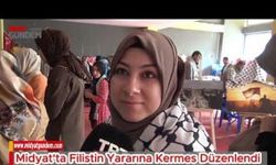 Midyat'ta Filistin yararına kermes düzenlendi