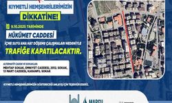 Hükümet Caddesi İçme Suyu Çalışmaları Nedeniyle Kapatılacak