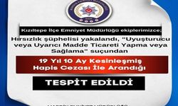 Kızıltepe’de 19 Yıllık Hapis Cezalı Hırsız Yakalandı