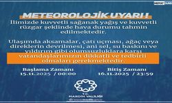 Mardin'de, Kuvvetli Yağış ve Rüzgâra Dikkat