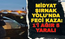 Midyat-Şırnak Yolu'nda Feci Kaza: 1'i Ağır 5 Yaralı