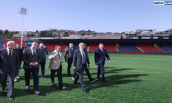 Vali Akkoyun, Stadyumu’ndaki Çalışmaları İnceledi