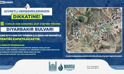Diyarbakır Bulvarı Geçici Olarak Trafiğe Kapatılacak