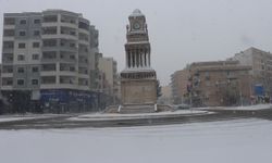Midyat Beyaza Büründü, Mevsimin İlk Karı Bereketle Geldi!