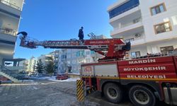 Midyat'ta Korkutan Dakikalar: İtfaiye Yetişti