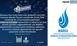 Mardin’de Ana İsale Hattında Arıza