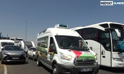 Uluslararası Filistin Konvoyu Midyat’ta