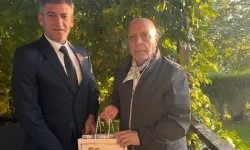 Aziz Adıbelli, HAK-İŞ Genel Başkanı Mahmut Arslan ile görüştü