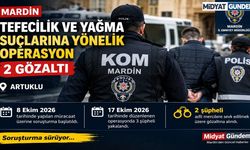 Mardin’de Tefecilik ve Yağma Operasyonu: 2 Gözaltı
