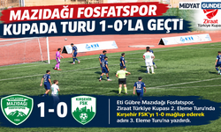 Mazıdağı Fosfatspor Kupada Turu 1-0’la Geçti