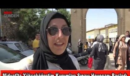 Midyat’ta Yükseköğretim Kurumları Sınavı Heyecanı Başladı