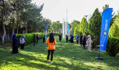 Diyarbakır’da yurttaşlara sabah sporları etkinliği