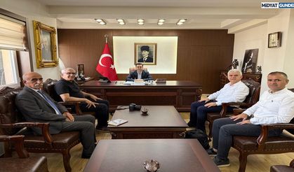 Midyat Gazetecilerden Kaymakam Kaya’ya Hoş Geldin Ziyareti