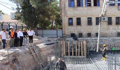 Midyat Belediyesi ek hizmet binasının temeli atıldı