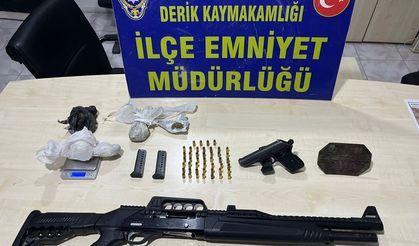 Derik'te Zehir Operasyonu: Kenevir ve Silahlar Ele Geçirildi