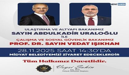 Bakan Uraloğlu Ve Bakan Işıkhan Mardin İle Midyat’ta Temaslarda Bulunacak