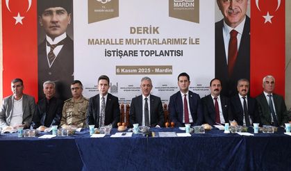 Vali Akkoyun Derik’te Mahalle Muhtarlarıyla İstişare Toplantısı Gerçekleştirdi