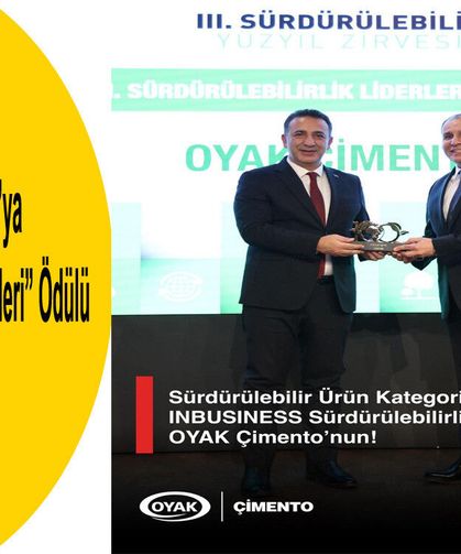 OYAK Çimento’ya “Sürdürülebilirlik Liderleri” Ödülü
