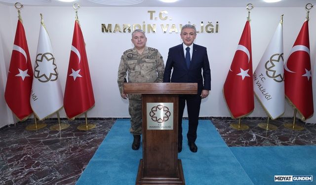 Orgeneral Hüseyin Kurtoğlu, Mardin Valiliğini ziyaret etti