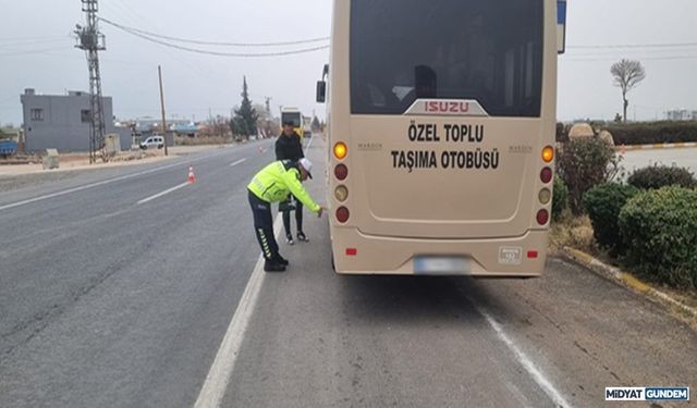 Mardin'de Jandarmadan Toplu Taşıma Denetimi