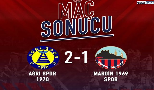 Mardin 1969 Spor, Ağrı Deplasmanında Mağlup