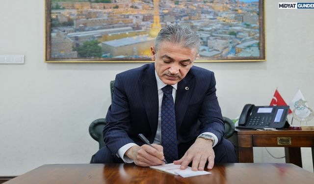 Mardin Valisi Kurban Vekâletini, Gazze’ye ulaştırılmak üzere TDV ‘ye verdi