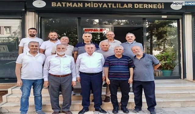 Başkan Şahin'den, Batman Midyatlılar Derneği’ne Ziyaret