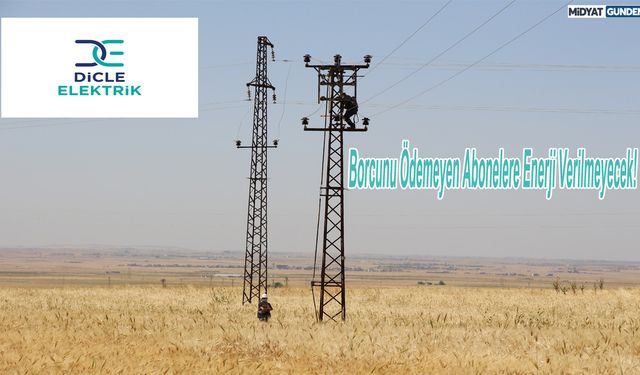Borcunu Ödemeyen Abonelere Enerji Verilmeyecek!