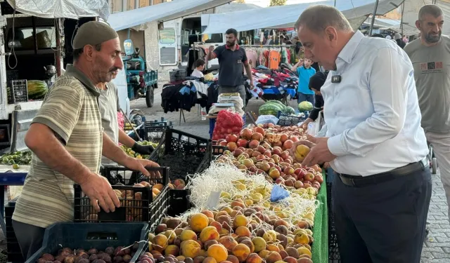 Midyat'ta Başkan Şahin'den pazar turu