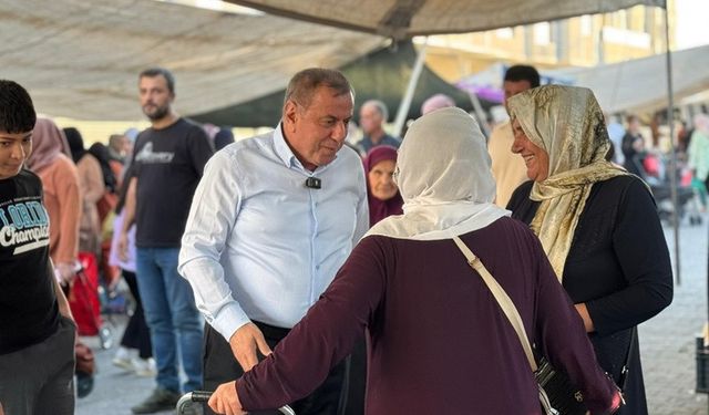 Başkan Veysi Şahin Pazar Esnafını Ziyaret Etti