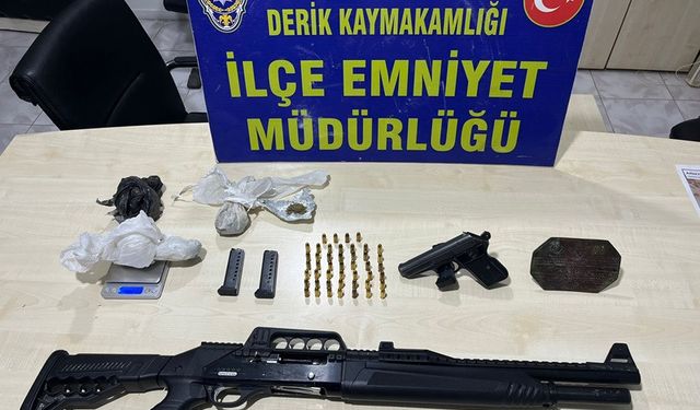Derik'te Zehir Operasyonu: Kenevir ve Silahlar Ele Geçirildi