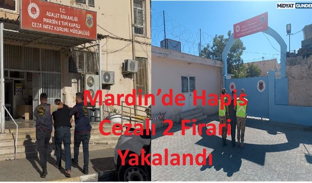Mardin’de Hapis Cezalı 2 Firari Yakalandı