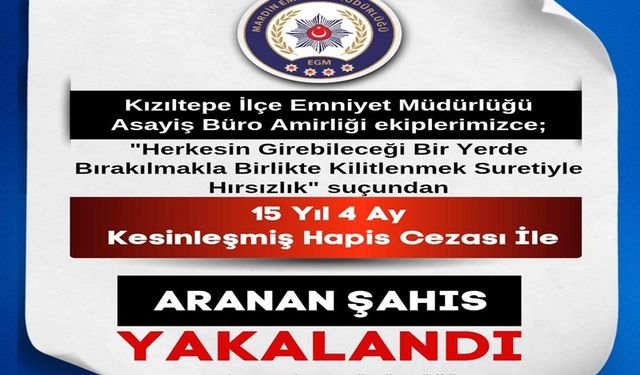 Aranan Şahıs Kızıltepe’de Yakalandı