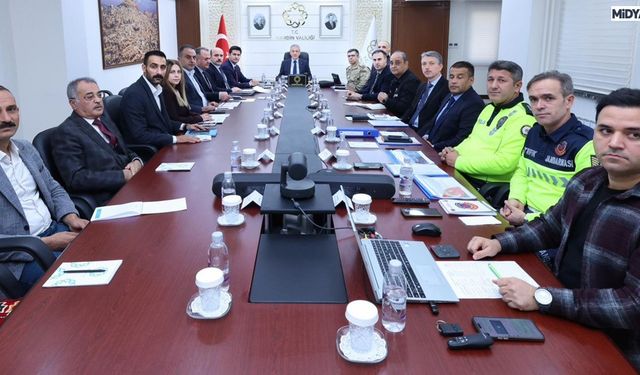 Mardin’de Kış Mevsimi Trafik Tedbirleri Toplantısı Yapıldı