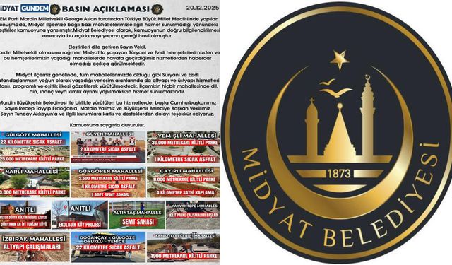 Midyat Belediyesi: "Ayrım Yapmadan Hizmet Götürüyoruz"