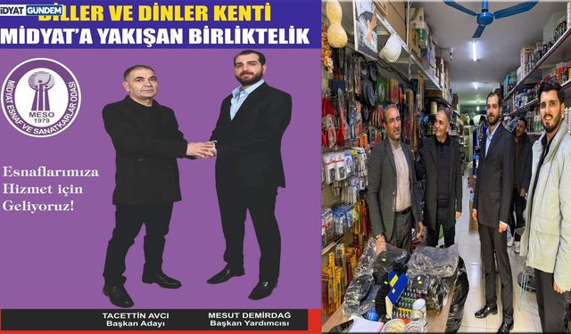 Midyat Esnafı için Birlik Kararı: İki Aday Tek Listede