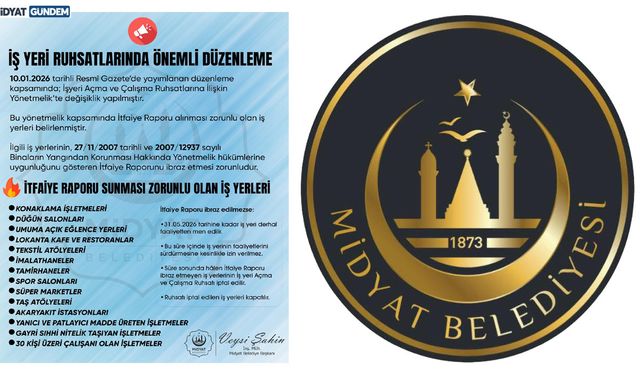 İşletmeler İçin "İtfaiye Raporu" Dönemi Başladı