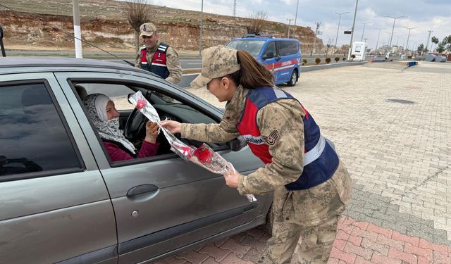 Mardin Jandarması Sahada! Şiddete Dur, Sevgiye Yol Ver