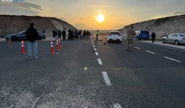 Midyat'ta iki aracın çarpışması sonucu 2 kişi yaralandı