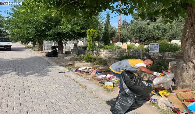 Mardin Büyükşehir Belediyesi’nden Mezarlıklarda Bayram Mesaisi
