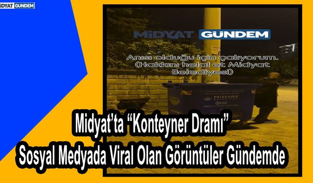 Midyat’ta “Konteyner Dramı” Sosyal Medyada Viral Olan Görüntüler Gündemde