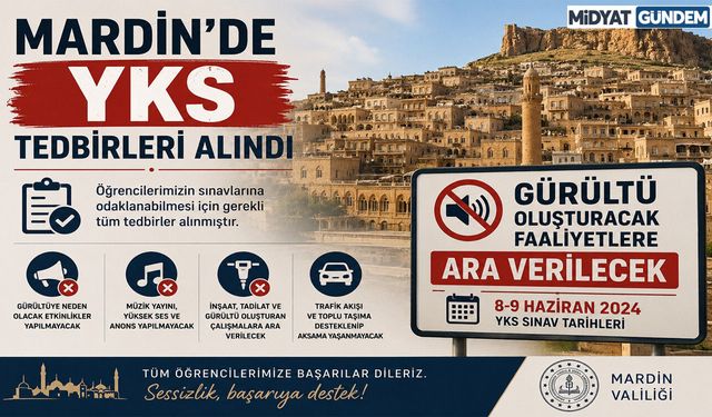 Mardin’de YKS Tedbirleri Alındı