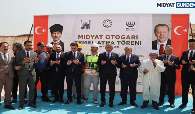 Midyat'ta Yeni Otogarın Temeli Atıldı