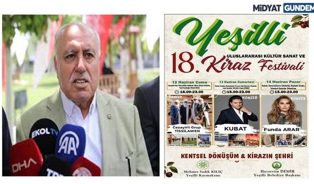 18. Yeşilli Uluslararası Kültür, Sanat ve Kiraz Festivali Başlıyor