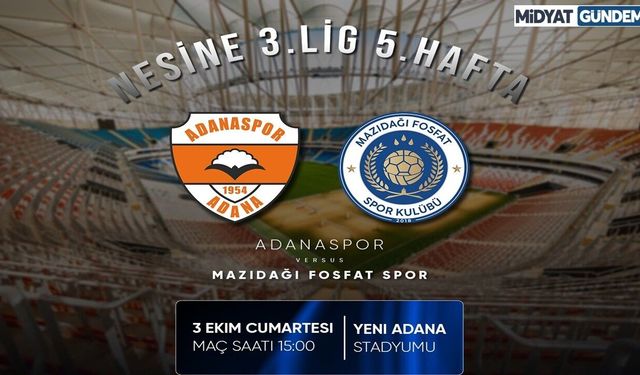 Mazıdağı Fosfatspor Adanaspor Maçına Hazır
