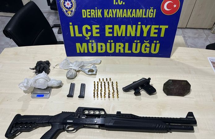 Derik'te Zehir Operasyonu: Kenevir ve Silahlar Ele Geçirildi
