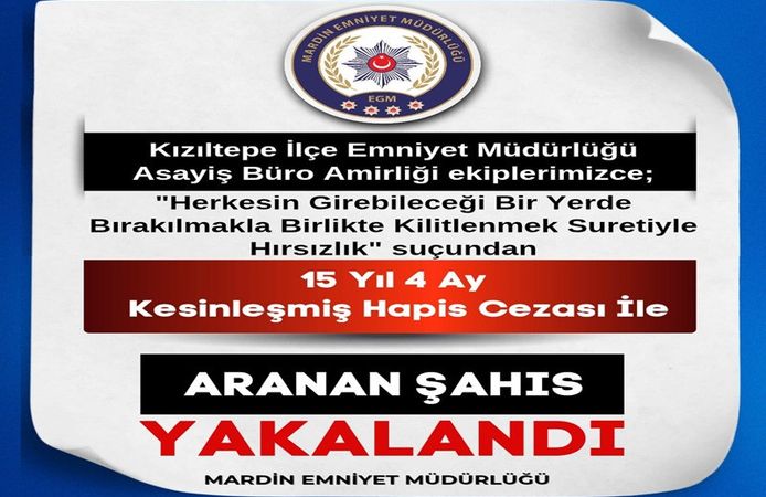 Aranan Şahıs Kızıltepe’de Yakalandı