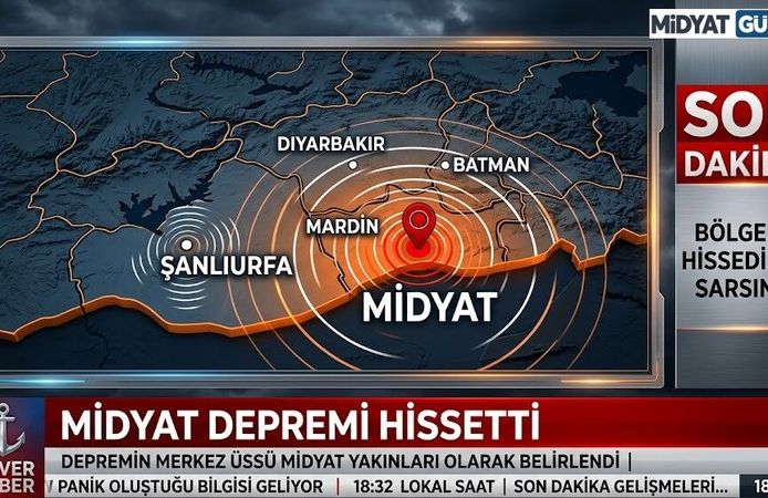 Midyat Depremi Hissetti: Şanlıurfa’daki 5,4’lük Sarsıntı Bölgeyi Salladı